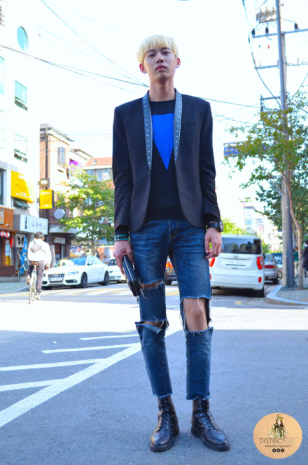 Seoul Street Fashion: Blonde Ambition