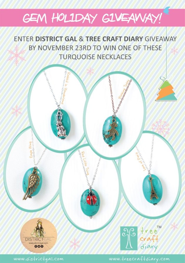Gem Holiday Necklace Giveaway from Tree Craft Diary