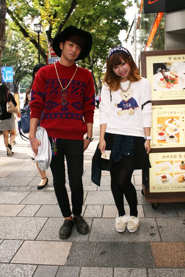 Harajuku fashion couple